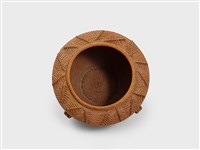 葉紋籐編花器 藏品圖，第7張