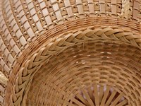 竹籐平編橄欖形花器藏品圖，第9張