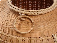 竹籐平編橄欖形花器藏品圖，第11張