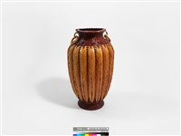 竹編矢紋橄欖形花器藏品圖，第2張