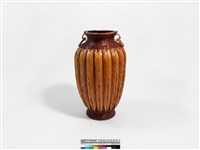 竹編矢紋橄欖形花器藏品圖，第3張