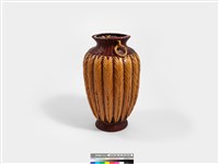 竹編矢紋橄欖形花器藏品圖，第6張