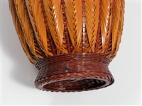 竹編矢紋橄欖形花器藏品圖，第10張