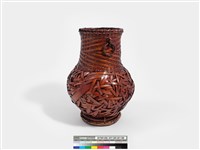 竹編自由紋花器 藏品圖，第6張