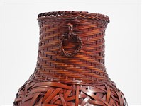 竹編自由紋花器 藏品圖，第10張