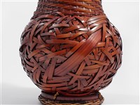 竹編自由紋花器 藏品圖，第12張