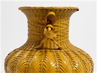 竹編矢紋瓶形花器藏品圖，第10張