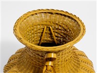 竹編矢紋瓶形花器藏品圖，第11張