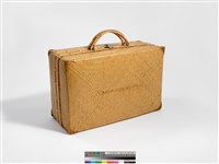 竹編方形手提行李箱藏品圖，第2張