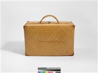 竹編方形手提行李箱藏品圖，第3張