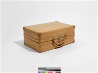 竹編方形手提行李箱藏品圖，第8張