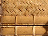 竹編方形手提行李箱藏品圖，第12張