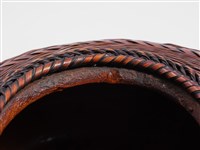 竹籐編之字紋心形有蓋甕藏品圖，第13張