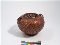 「林間」竹籐三角編交錯藏品圖，第2張