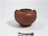 「林間」竹籐三角編交錯藏品圖，第3張