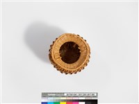 竹編松傘紋高花瓶藏品圖，第7張