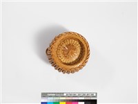 竹編松傘紋高花瓶藏品圖，第8張