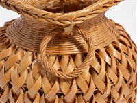 竹編松傘紋高花瓶藏品圖，第9張