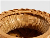 竹編方格紋高花瓶藏品圖，第9張