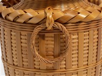 竹編方格紋高花瓶藏品圖，第10張