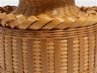 竹編方格紋高花瓶藏品圖，第11張