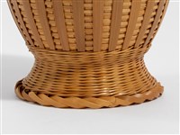 竹編方格紋高花瓶藏品圖，第12張