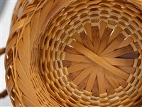 竹編方格紋高花瓶藏品圖，第13張