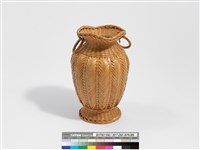 竹編矢紋高花瓶藏品圖，第2張