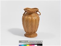 竹編矢紋高花瓶藏品圖，第3張