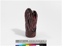 竹編三角紋蟬形花器藏品圖，第4張