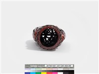 竹編三角紋蟬形花器藏品圖，第8張