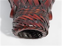 竹編三角紋蟬形花器藏品圖，第9張