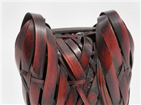 竹編三角紋蟬形花器藏品圖，第10張