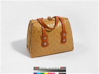 竹編梯形手提袋藏品圖，第2張