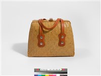 竹編梯形手提袋藏品圖，第3張