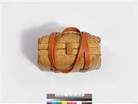 竹編梯形手提袋藏品圖，第8張