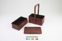 竹編野餐盒的圖片