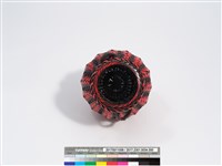 竹編矢紋圓形花器藏品圖，第7張