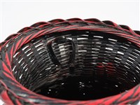 竹編矢紋圓形花器藏品圖，第9張