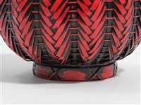 竹編矢紋圓形花器藏品圖，第11張