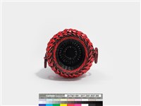 竹編方格紋高花瓶藏品圖，第7張