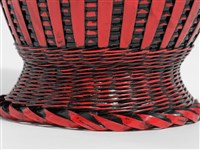 竹編方格紋高花瓶藏品圖，第10張