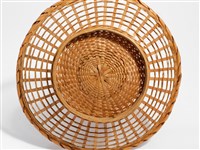 竹編矢紋花器果籃藏品圖，第8張