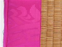 韓國草編桃粉緞飾長壽枕藏品圖，第7張