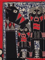 印尼人形動物蠟染方巾藏品圖，第4張