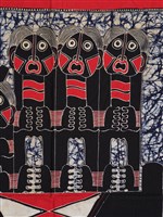 印尼人形動物蠟染方巾藏品圖，第5張