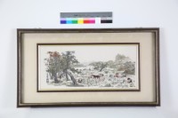 繡郎世寧百駿圖局部的圖片