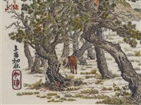 白馬圖〈郎世寧畫稿局部〉藏品圖，第8張