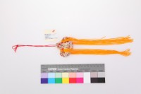 白底紅金織紋元寶香包藏品圖，第2張