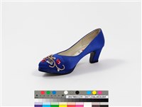 2000千禧年旗袍文化公益親善大使繡花跟鞋（右腳）藏品圖，第6張